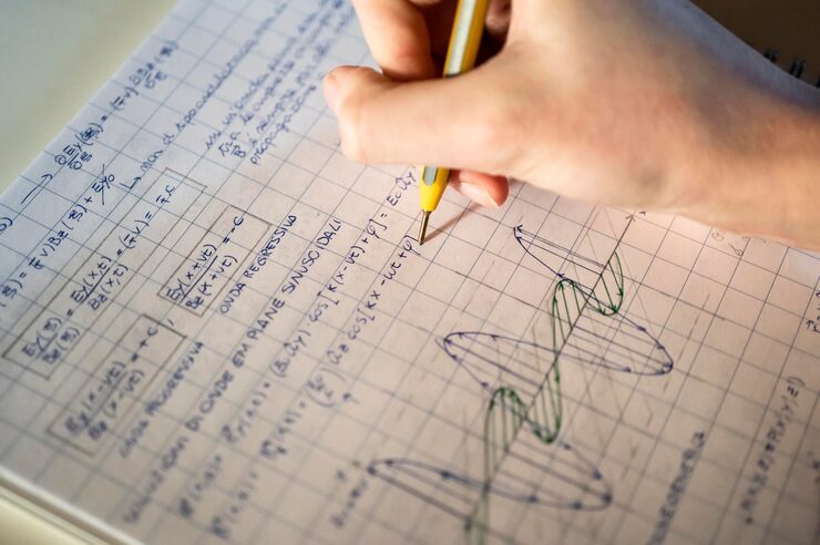 Notes with formulas and notation