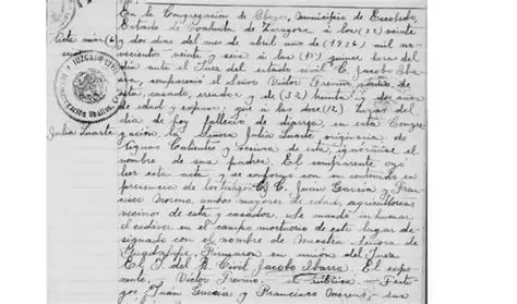 Civil birth, marriage, and death records