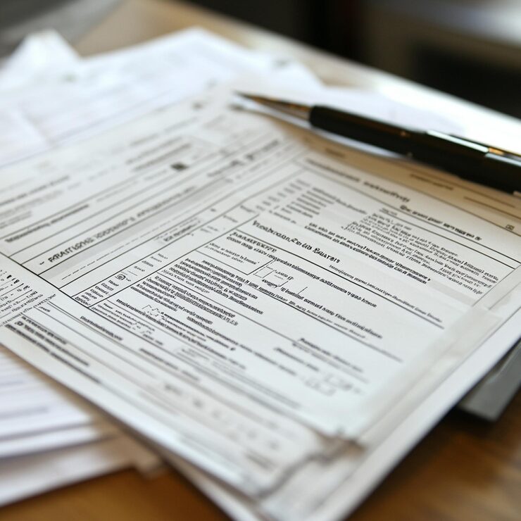 Paper forms and intake sheets